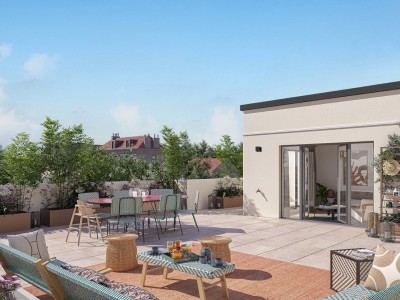 APPARTEMENT T2 NEUF A VENDRE - ST MAUR DES FOSSES VIEUX SAINT MAUR - 46.02 m2 - 391 000 &euro;