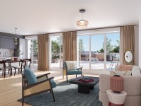 APPARTEMENT T2 NEUF A VENDRE - ST MAUR DES FOSSES VIEUX SAINT MAUR - 49.03 m2 - 409 000 &euro;