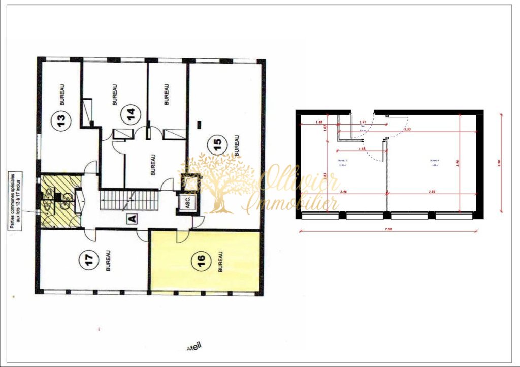 BUREAU A VENDRE - ST MAUR DES FOSSES - 27.13 m2 - 115�000�&euro; 