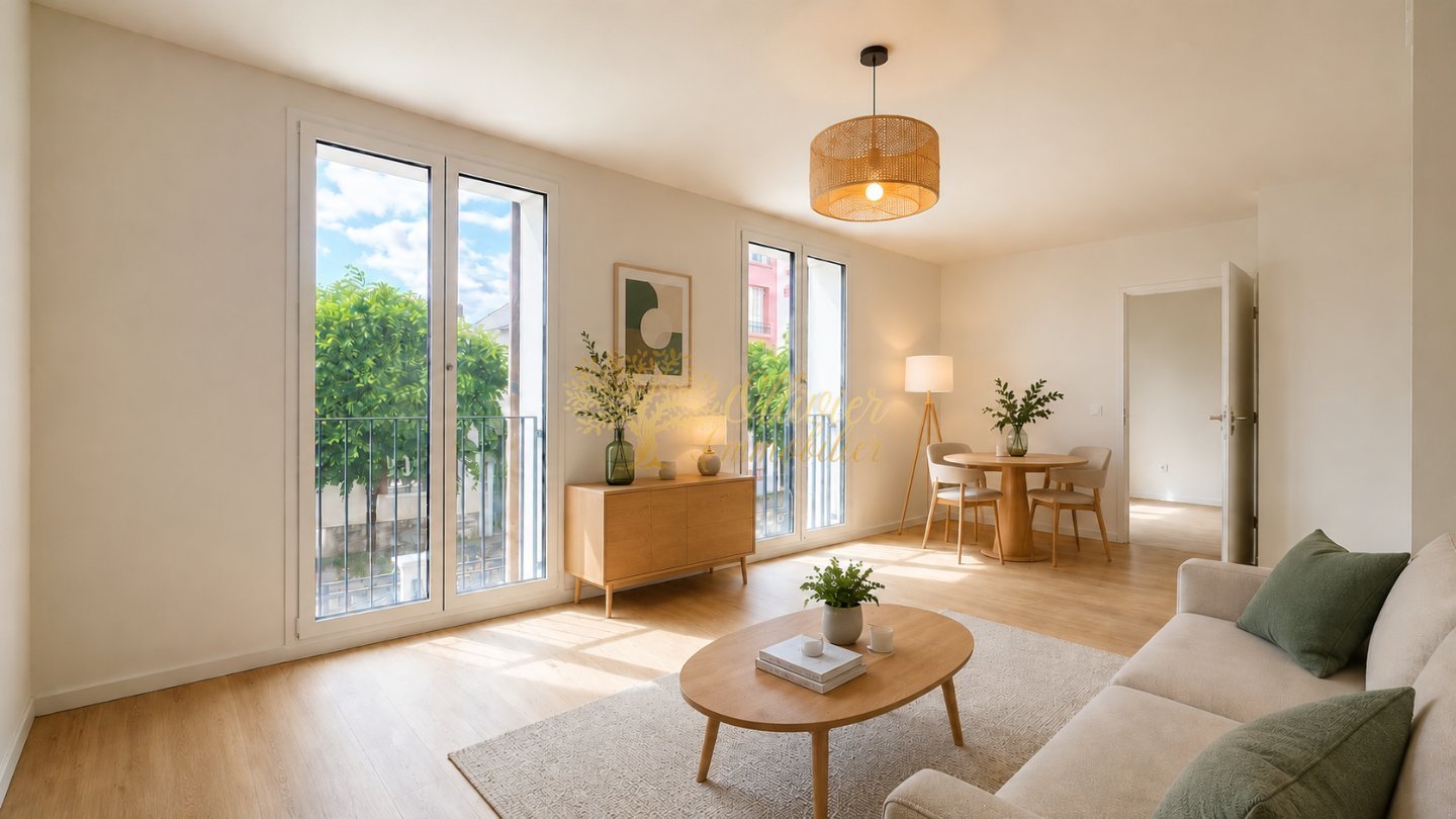 TYPE 2 pièces - 42,8 m² - 390 000 € - Quartier Polangis, Joinville-le-Pont