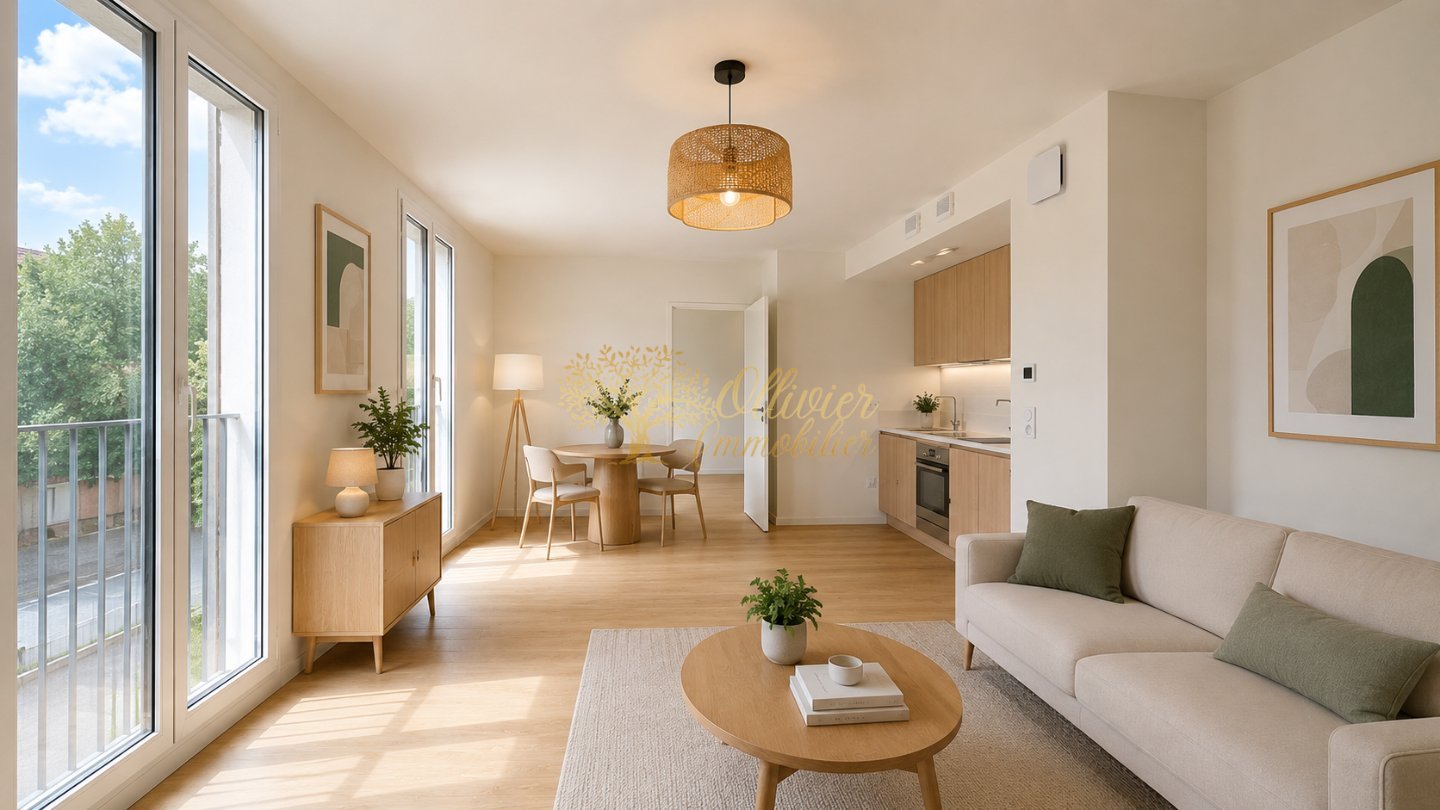 TYPE 2 pièces - 42,8 m² - 390 000 € - Quartier Polangis, Joinville-le-Pont